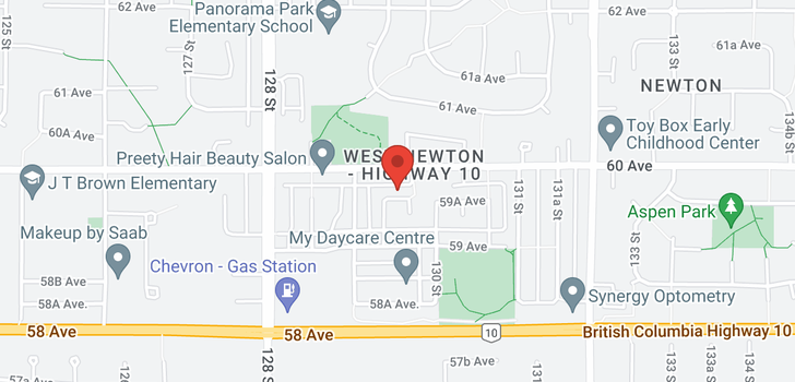 map of 12965 59A AVENUE